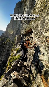 304K views · 1.8K reactions | The outside optional way on Right face-arrow face traverse ~ #TableMountain #Hiking #CapeTown | Table Mountain Experience | Facebook