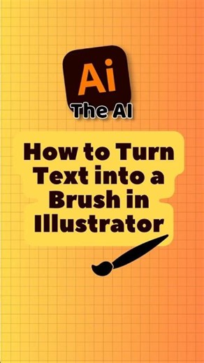 How to Turn Text into a Brush in Illustrator – Beginner Friendly! #adobeillustrator2025