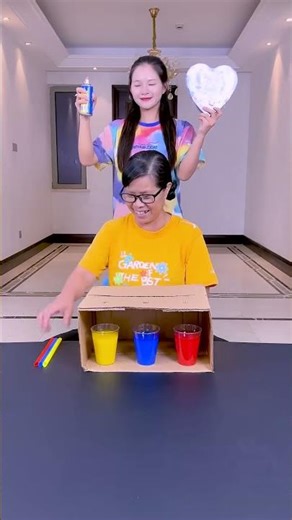 Color Matching Challenge, So Exciting, Do You Dare To Try It_ 😂 #Funnyfamily #Partygames