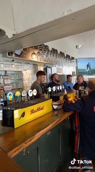 Talented Singing Barman Performs Live at Cork Pub