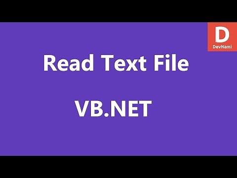 VB.Net Read Text File