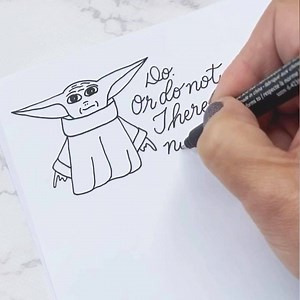 285K views · 217 reactions | Sorry Baby Yoda! I tried to draw and colour you so many times. Ugh. Does anyone want to see my blooper reel? | Kelly Creates Studio | Facebook