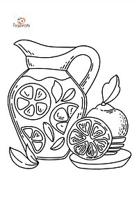 Drinks coloring pages ♥ Online or Printable for Free!