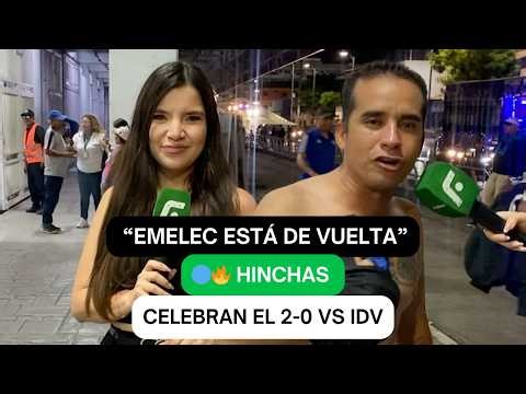 “EMELEC IS BACK” 🔵🔥 Fans CELEBRATE the 2-0 win vs IDV