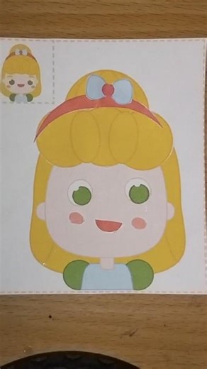 DIY Papercraft Girl🙍‍♀️#youtube #shorts #ytshorts #papercreations #papercraft #diycrafts #girl #cute