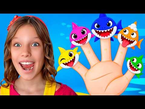 Baby Shark Fingers Family song with Alex and Nastya