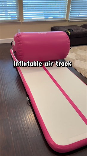When they bounce all around the house this is the perfect thing. #tumbling #airtrack #tumblinggymnastics #gymnastics #gymnast