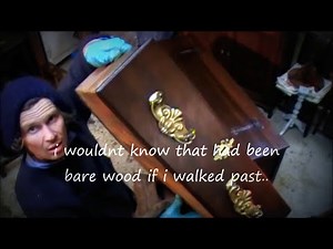 french polishing stripped wood..