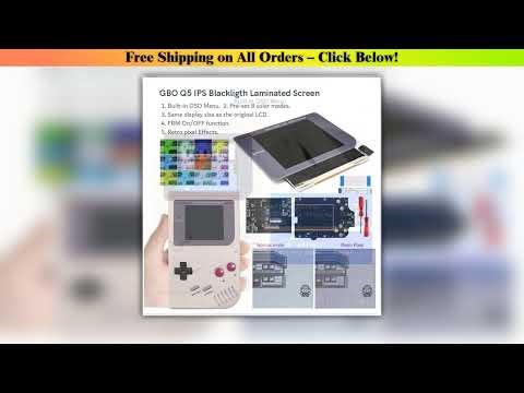 Q5 Laminated IPS LCD High Brightness iPS Backlight Kit with OSD Menu For GameBoy DMG Console GB