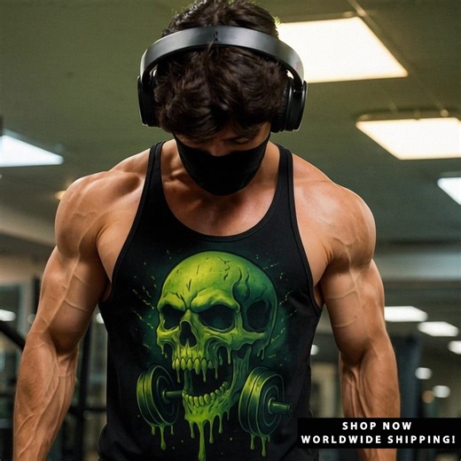 Skull Tank Tops #bodybuilding #gym #tanktop | Style Print Studio