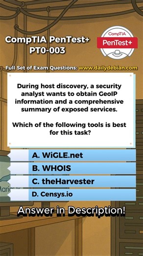 CompTIA PenTest+ (PT0-003) Exam-Style Practice Question 2026