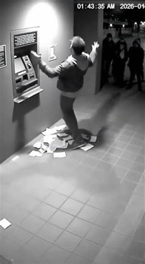 ATM Throws Paper Confetti Party