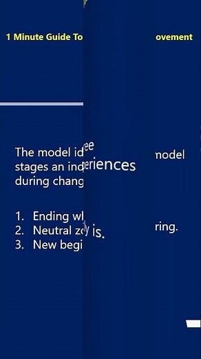 What is Bridges transition change model? | Bridges Transition model explained