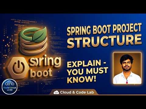 🚀 Spring Boot Project Structure Explained | Complete Folder Structure for Beginners