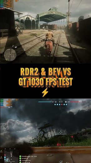 RDR2 & BFV GT 1030 FPS TEST ⚡