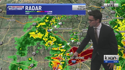Rounds of heavy rain, flood threat in Central Texas | KXAN weather forecast (May 1)