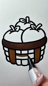 Coloring a Cute Apple | Fun and Easy Coloring for Kids