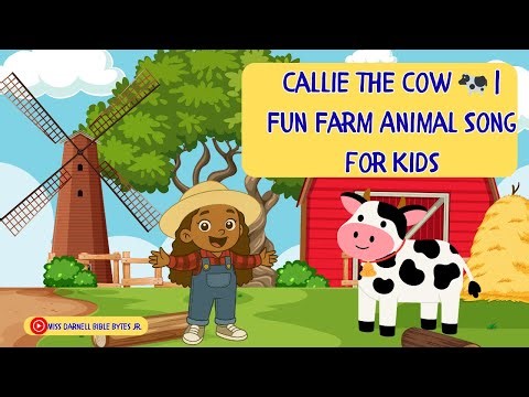 Callie the Cow 🐄 Fun Farm Animal Song for Kids