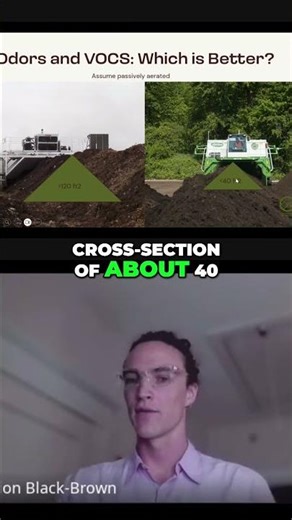 Food Waste Composting: Small Windrows for Better Aeration #shorts