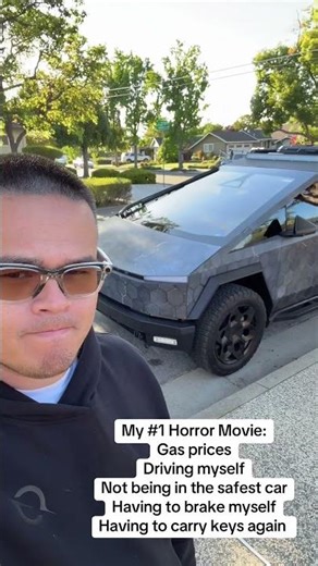 Here are the top 5 horror movie aspects as a Tesla owner #fyp #viral #tesla
