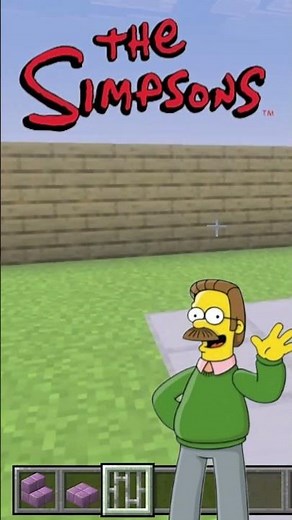 Building Ned Flanders' House in Minecraft #minecraft #simpsons #build