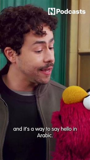 Ramy Youssef teaching Elmo how to say 'habibi'