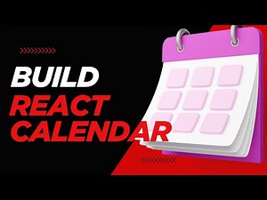 React Calendar App with Event Scheduling | Full Beginner Tutorial