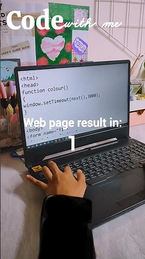 Coding vlog👩🏻‍💻 ft.trying new web page idea #shorts#vlog