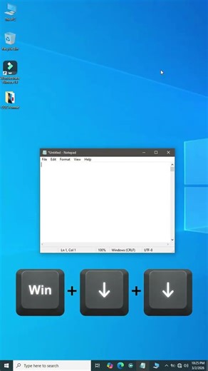 Shortcut key to minimize any windows #windows #windowstips #laptop #shorts #trending