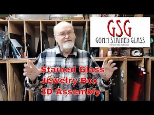 Project Stained Glass Jewelry Boxes assembly of 3D box 4 of 5 V439