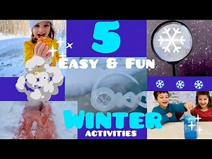 EASY Winter Activities for KIDS! Fun Winter Break Ideas!