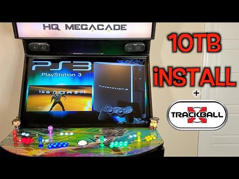 Extreme Home Arcades 10TB INSTALL + PS3 & TRACKBALL Gameplay "HQ Megacade" UPGRADE!!!