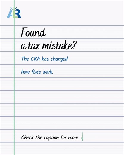Anca L Rotaru CPA on Instagram: "As of October 1, 2025, the CRA updated its Voluntary Disclosures Program (VDP) to make it easier to fix unintentional tax filing errors or omissions if you come forward before CRA enforcement begins. ￼ Under the new framework: • The VDP application form (RC199) is simplified. ￼ • More disclosures may be eligible for relief depending on CRA contact before filing. ￼ • Penalty relief and some interest relief are still available if accepted. ￼ This matters because pr