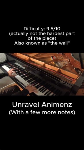 the "hardest" part of unravel animenz #unravel #animenz #animepiano