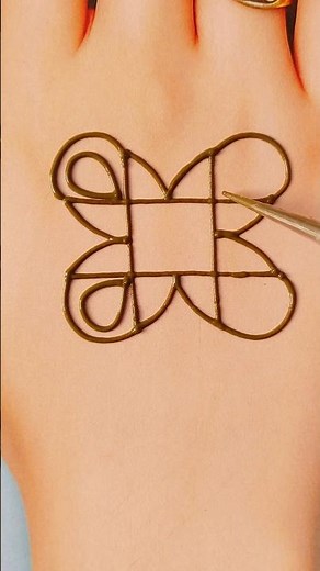 Simple & easy 😯✨1 minute trick flower back hand mehndi design | mehndi design 2026 ||#mehndi