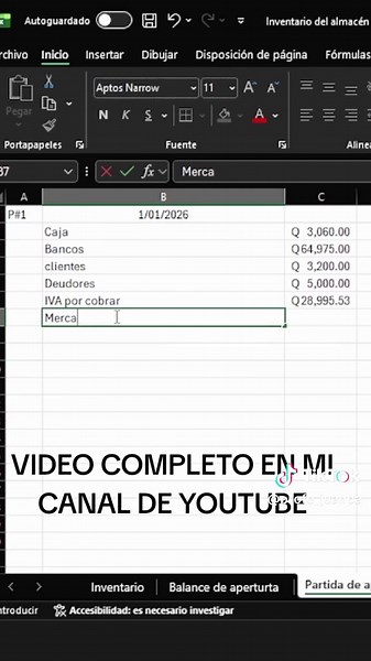 Apertura contable en el libro diario paso a paso