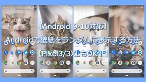 【Android 9·10対応】壁紙をランダムに表示する方法【Pixel3/3XLもOK！】
