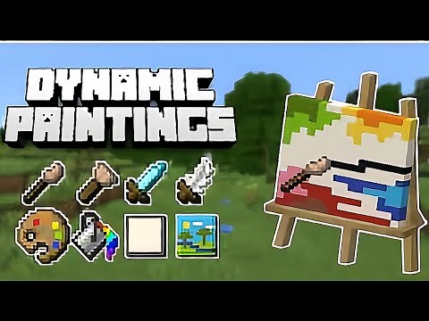 Dynamic Paintings Mod for Minecraft PE 1.21+ | Drawing mod for Minecraft PE 1.21+ | Painting mod