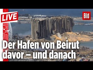 🔴 Explosion in Beirut: Drohnen-Bilder zeigen die zerstörte Stadt von oben | BILD LIVE