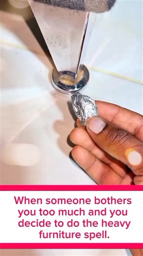 8.8K views · 1.3K reactions | When someone bothers you too much,and you decide to do the heavy furniture spell,write their name on a sheet of aluminum foil,and wrap a clove of garlic in it,then pierce it with a pin,place it under a heavy piece of furniture for 5 days,and they will never bother you again. #witch #witchtok #witchcraft #witches #Florida | Master of the spells | Facebook