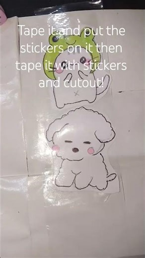 make home-made diy sticker with me! (easy and cheap!) ❤️😊 #viral # art #craft #stickers #tutorial