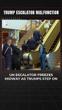 #FirstpostNews: UN Escalator Freezes Midway as Trumps Step On