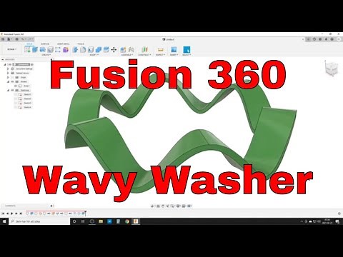Fusion 360 - Wavy Washer (Parametric Emboss)
