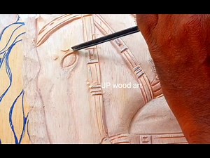 Horse head making mahogany wood | UP wood art