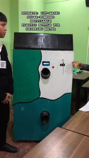 6.4K views · 107 reactions | HYDRATE: IOT-BASED SOLAR-POWERED RECYCLABLE PLASTIC BOTTLE FOR DRINKING WATER The Internet of Things (IoT)- based solar-powered recyclable plastic bottle for drinking water represents a novel approach to the system, integrating solar power, IoT technology, and recyclable materials to create a smart, sustainable water machine that ensures safe hydration while minimizing environmental impact. | Jean Rose Fuentes Angco | Facebook