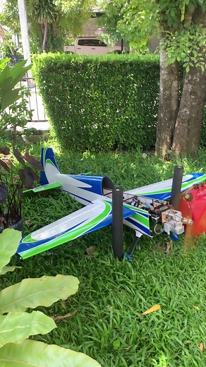 Test start dle 35ra engine after run in Skywing Laser74" | Precision Flying