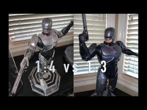 Robocop PCS 1:3 scale VS 1:4 scale comparison