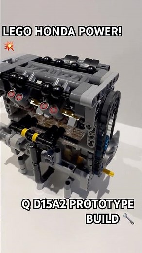 Prototype 👀 Lego Honda D15A2, Early Look at this 12V CRX Engine!
