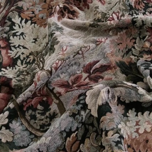 Tapestry Upholstery Fabric by the Yard Verdure Foliage Scenic Woven Textile Heavyweight Jacquard Antique Style Woodrose Sofa Chair Drapery - Etsy