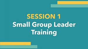 Discipleship Small Group Training - Session 1 with Lisa Christiansen